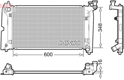 Radiator, engine cooling DENSO DRM50110