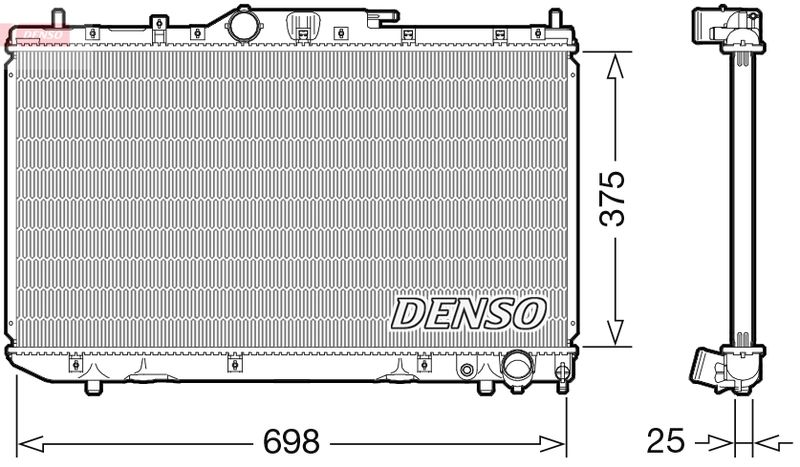 DENSO DRM50114 Radiator, engine cooling