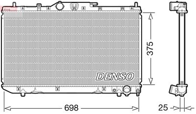 Radiator, engine cooling DENSO DRM50114