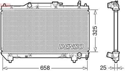 Radiator, engine cooling DENSO DRM50115