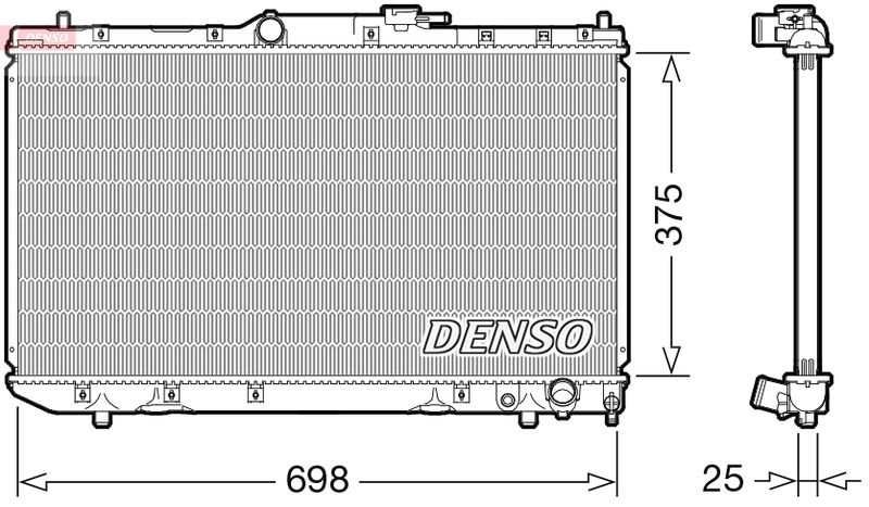 DENSO DRM50116 Radiator, engine cooling