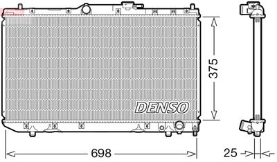 Radiator, engine cooling DENSO DRM50116
