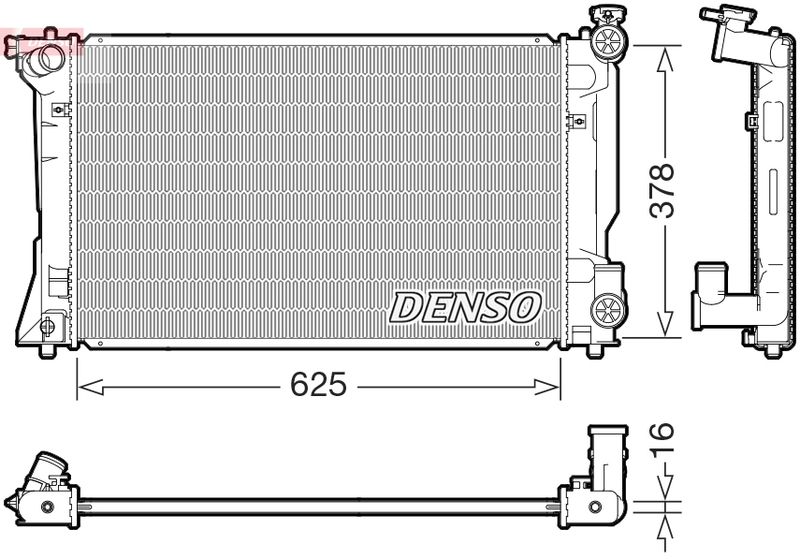 DENSO DRM50118 Radiator, engine cooling