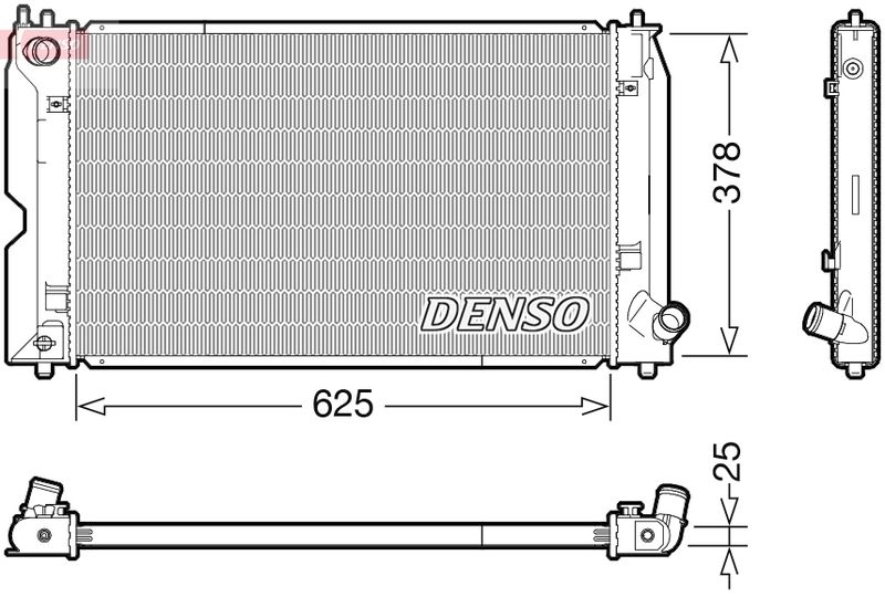 DENSO DRM50119 Radiator, engine cooling