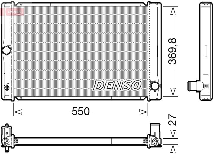 DENSO DRM50123 Radiator, engine cooling