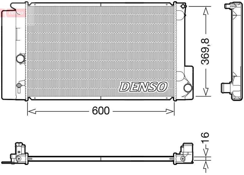 DENSO DRM50126 Radiator, engine cooling