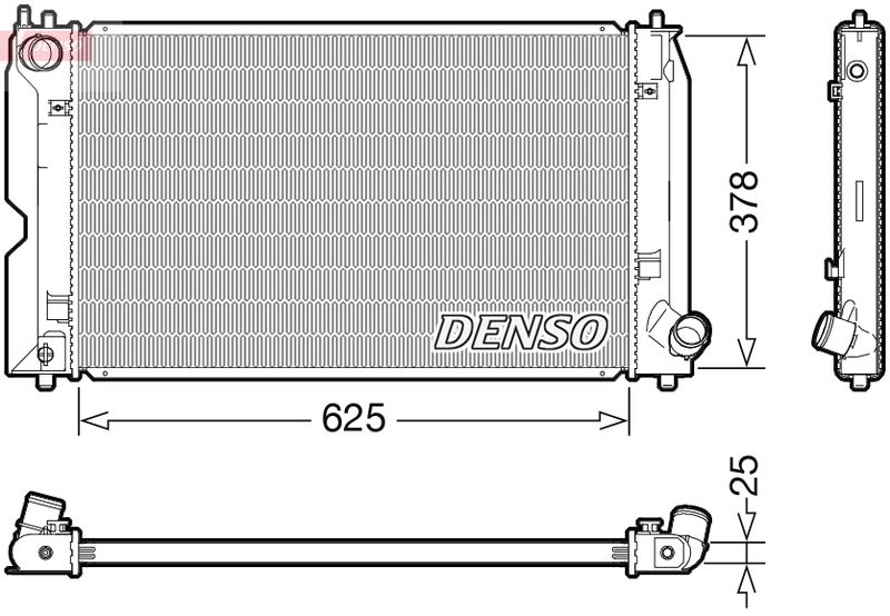 DENSO DRM50127 Radiator, engine cooling