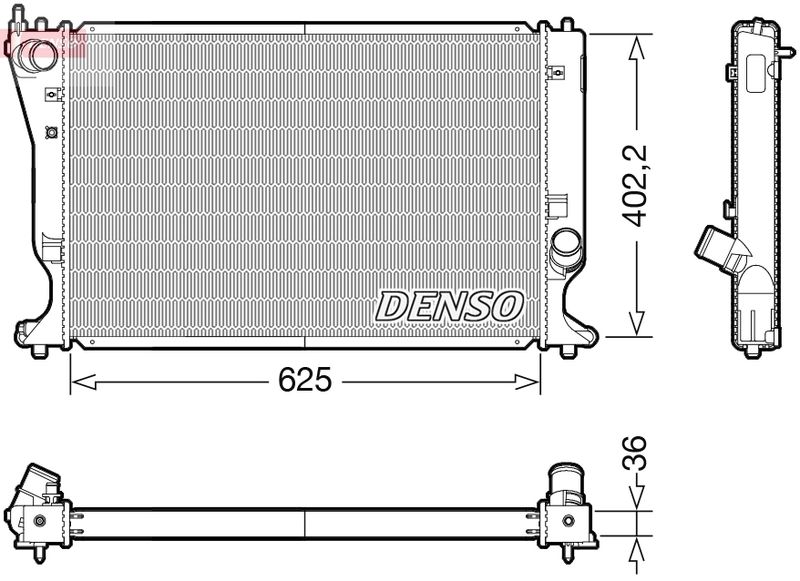 DENSO DRM50132 Radiator, engine cooling