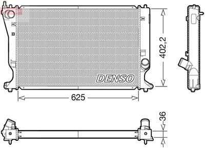 Radiator, engine cooling DENSO DRM50132