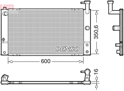 Radiator, engine cooling DENSO DRM50133