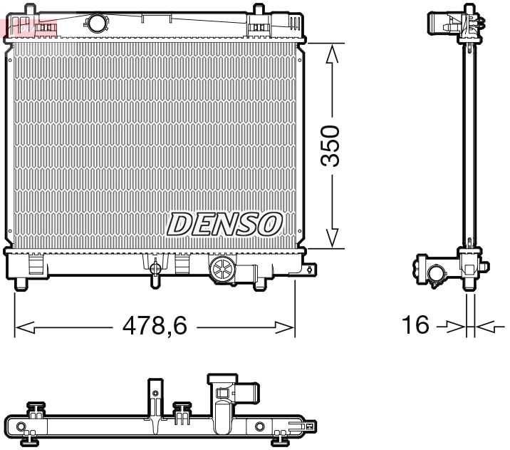 DENSO DRM50137 Radiator, engine cooling