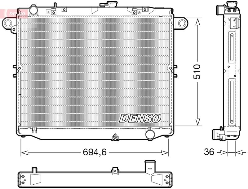 DENSO DRM50139 Radiator, engine cooling