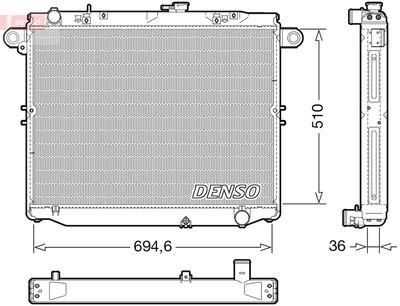 Radiator, engine cooling DENSO DRM50139
