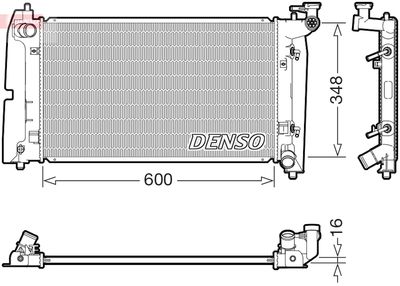Radiator, engine cooling DENSO DRM50142