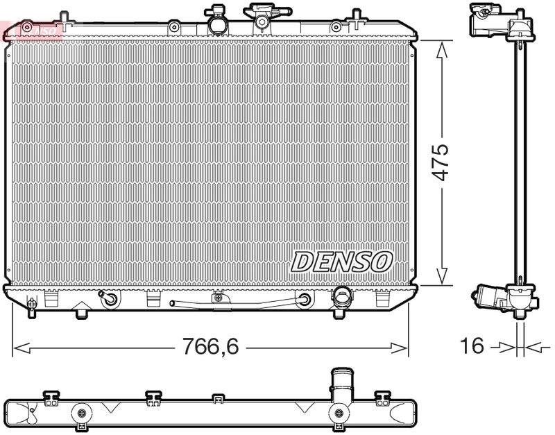 DENSO DRM50143 Radiator, engine cooling