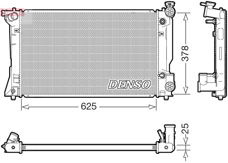 DENSO DRM50145 Radiator, engine cooling