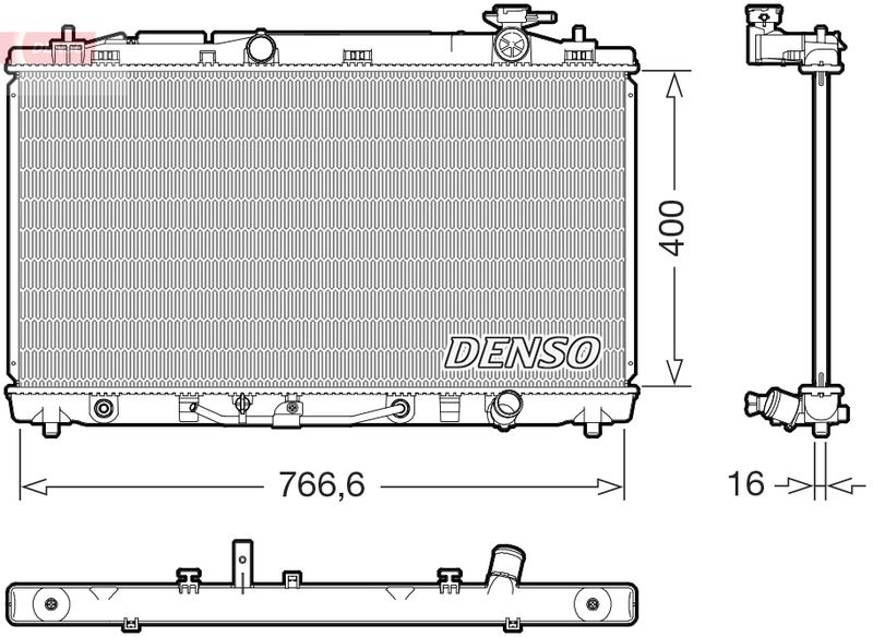 DENSO DRM50146 Radiator, engine cooling
