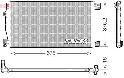 Radiator, engine cooling DENSO DRM50147