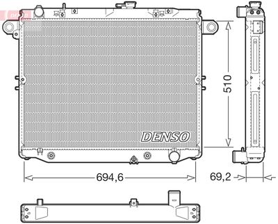 Radiator, engine cooling DENSO DRM50148