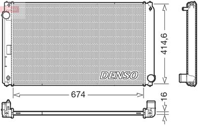 Radiator, engine cooling DENSO DRM50149