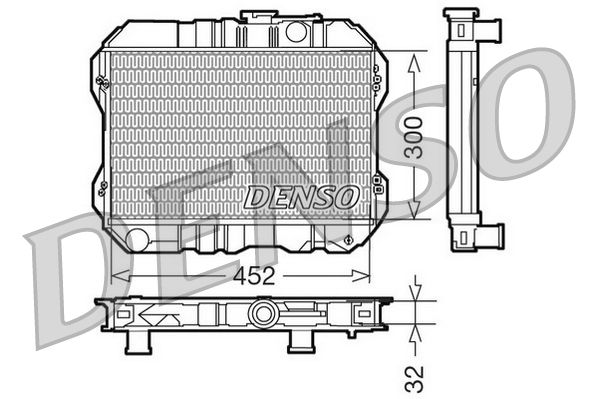 DENSO DRM50200 Radiator, engine cooling