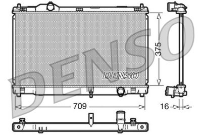 Radiator, engine cooling DENSO DRM51001
