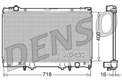 Radiator, engine cooling DENSO DRM51002
