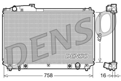 Radiator, engine cooling DENSO DRM51003