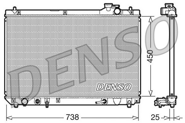 DENSO DRM51004 Radiator, engine cooling