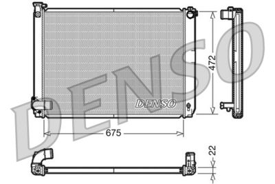 Radiator, engine cooling DENSO DRM51005