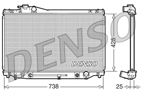 DENSO DRM51007 Radiator, engine cooling