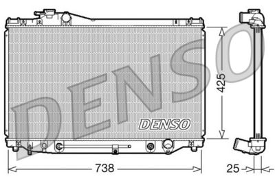 Radiator, engine cooling DENSO DRM51007