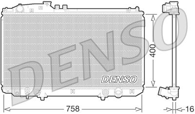 Radiator, engine cooling DENSO DRM51009