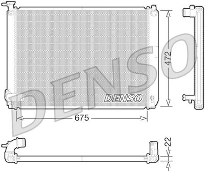 Radiator, engine cooling DENSO DRM51010