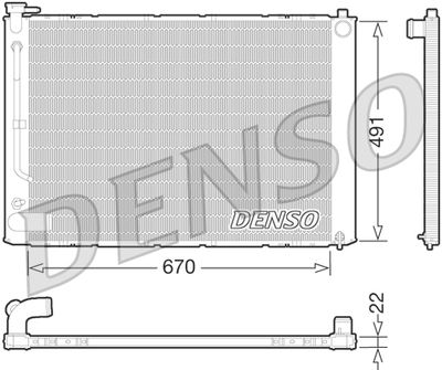 Radiator, engine cooling DENSO DRM51011