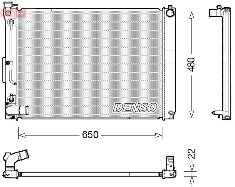 DENSO DRM51012 Radiator, engine cooling
