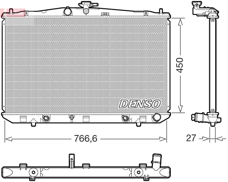 DENSO DRM51017 Radiator, engine cooling