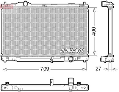 Radiator, engine cooling DENSO DRM51018