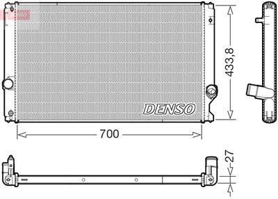 Radiator, engine cooling DENSO DRM51019