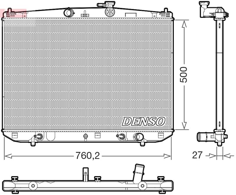 DENSO DRM51020 Radiator, engine cooling