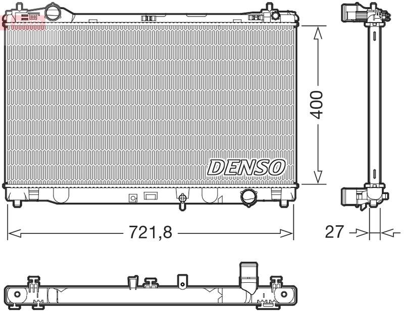 DENSO DRM51021 Radiator, engine cooling