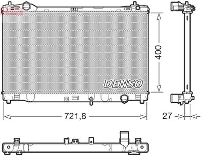Radiator, engine cooling DENSO DRM51021