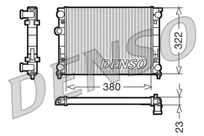 Radiator, engine cooling DENSO DRM99001