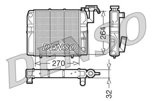 DENSO DRM99002 Radiator, engine cooling
