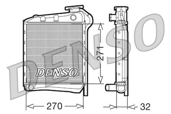 DENSO DRM99005 Radiator, engine cooling
