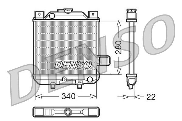 DENSO DRM99006 Radiator, engine cooling