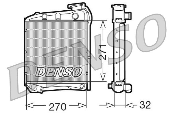 DENSO DRM99007 Radiator, engine cooling