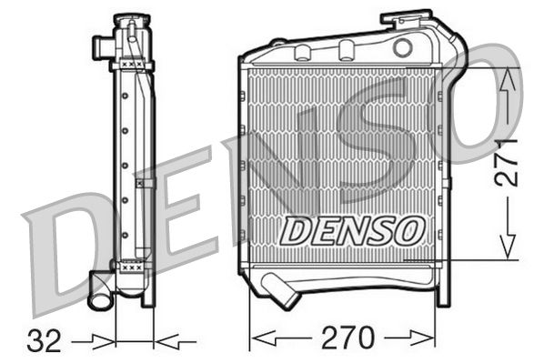 DENSO DRM99009 Radiator, engine cooling