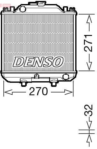 DENSO DRM99011 Radiator, engine cooling