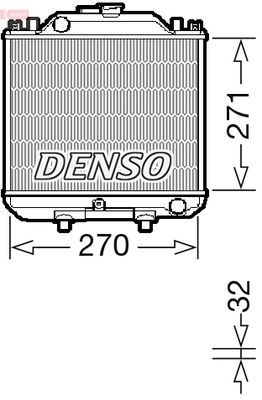 Radiator, engine cooling DENSO DRM99011
